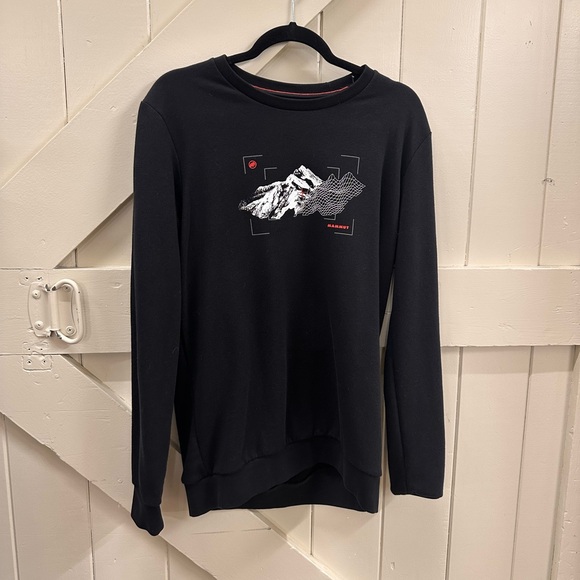 Mammut Other - Mammut men’s black crewneck with printed front design size small